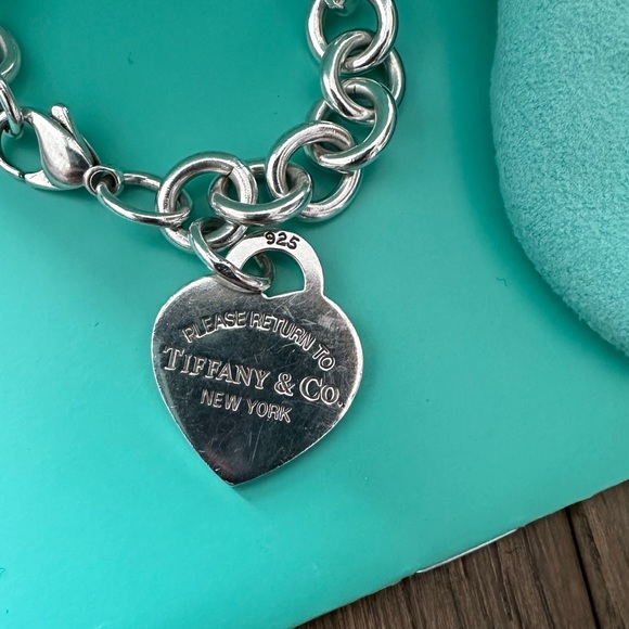 Authentic Tiffany & CO. Return To Heart Tag  Sterling Silver 925 Bracelet XS - Picture 6 of 6